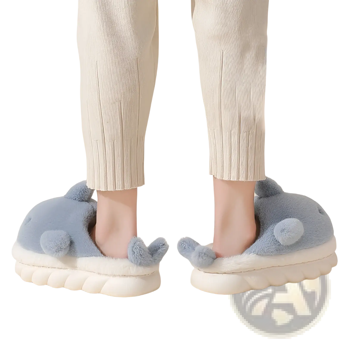 Shark Slippers Plush Animal Dolphin Whale House Shoes