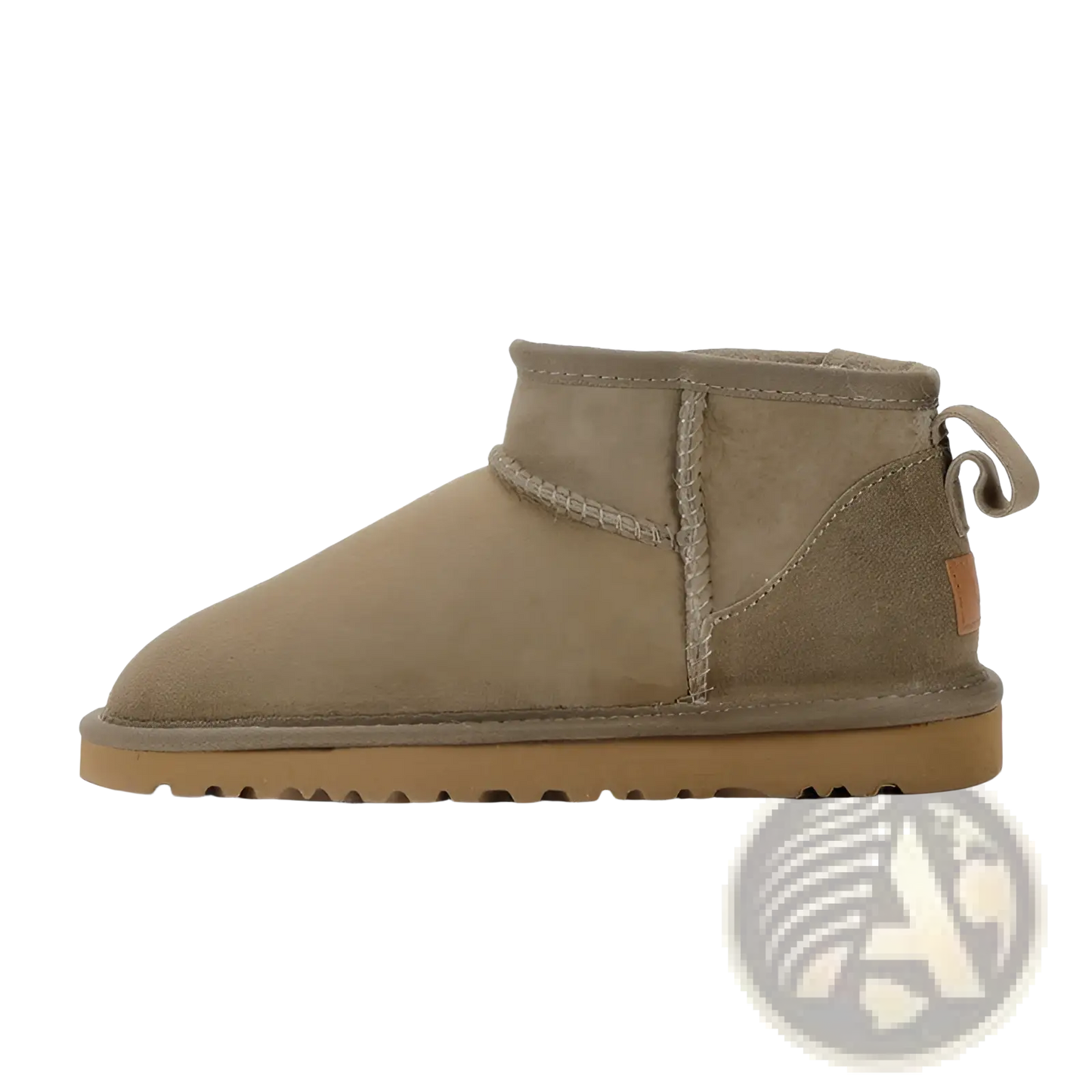 Sheepskin Mini Snow Boots Suede Leather Short Shoes
