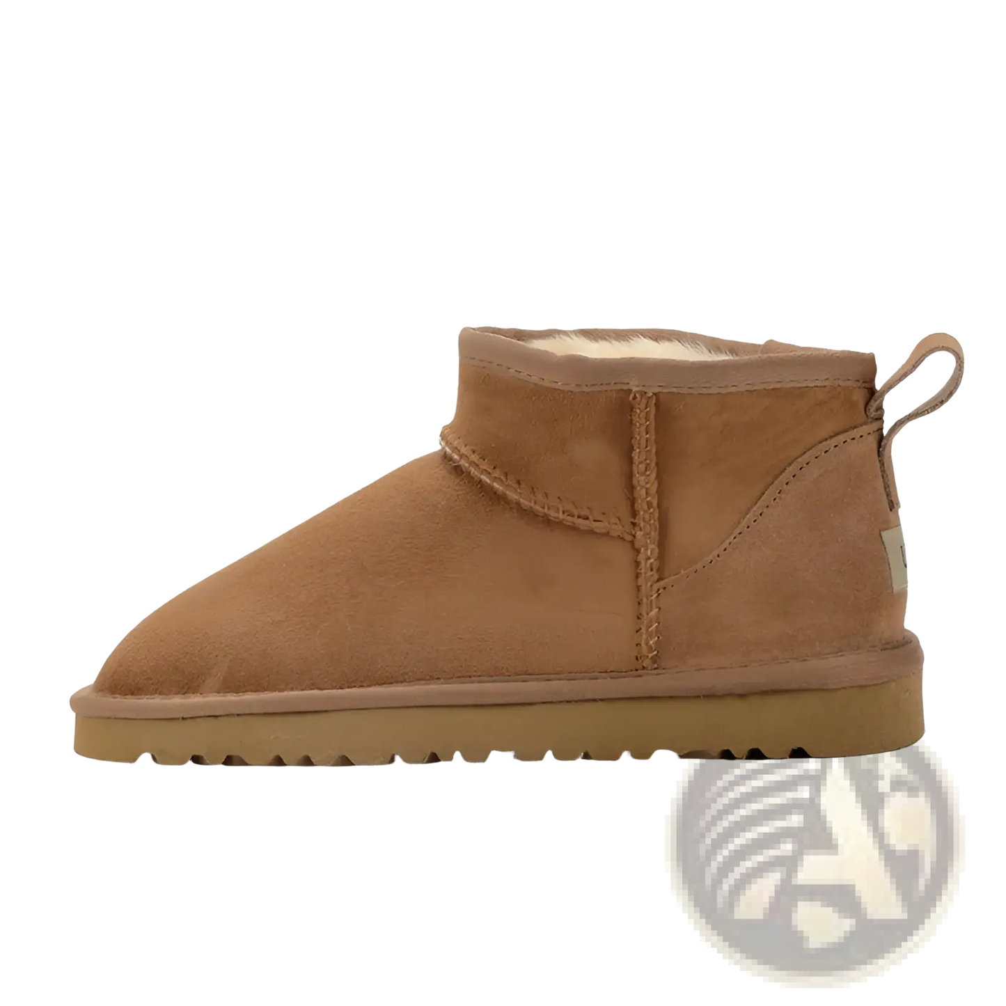 Sheepskin Mini Snow Boots Suede Leather Short Shoes