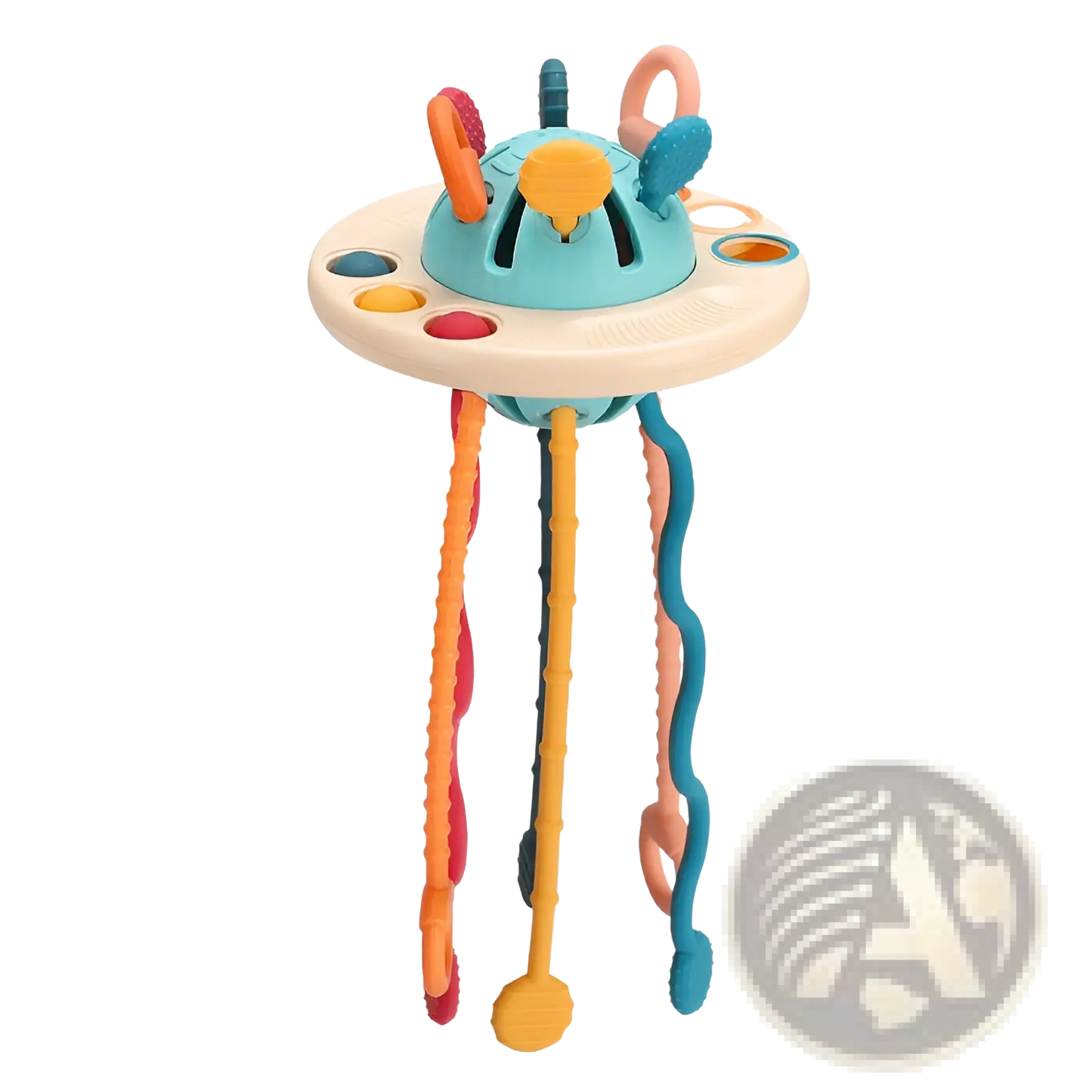 Silicone Baby Sensory Teething Toy with Ribbons