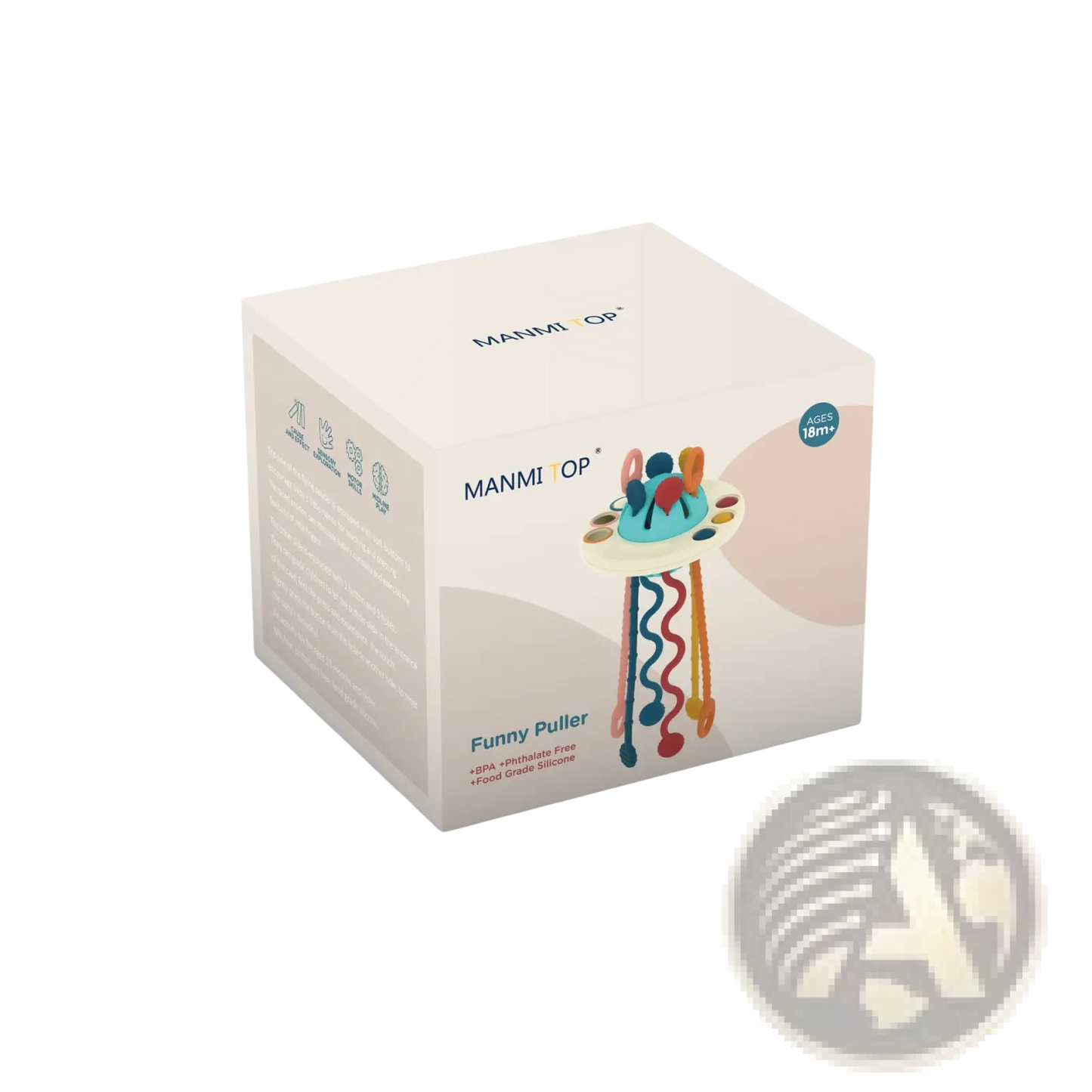 Silicone Baby Sensory Teething Toy with Ribbons