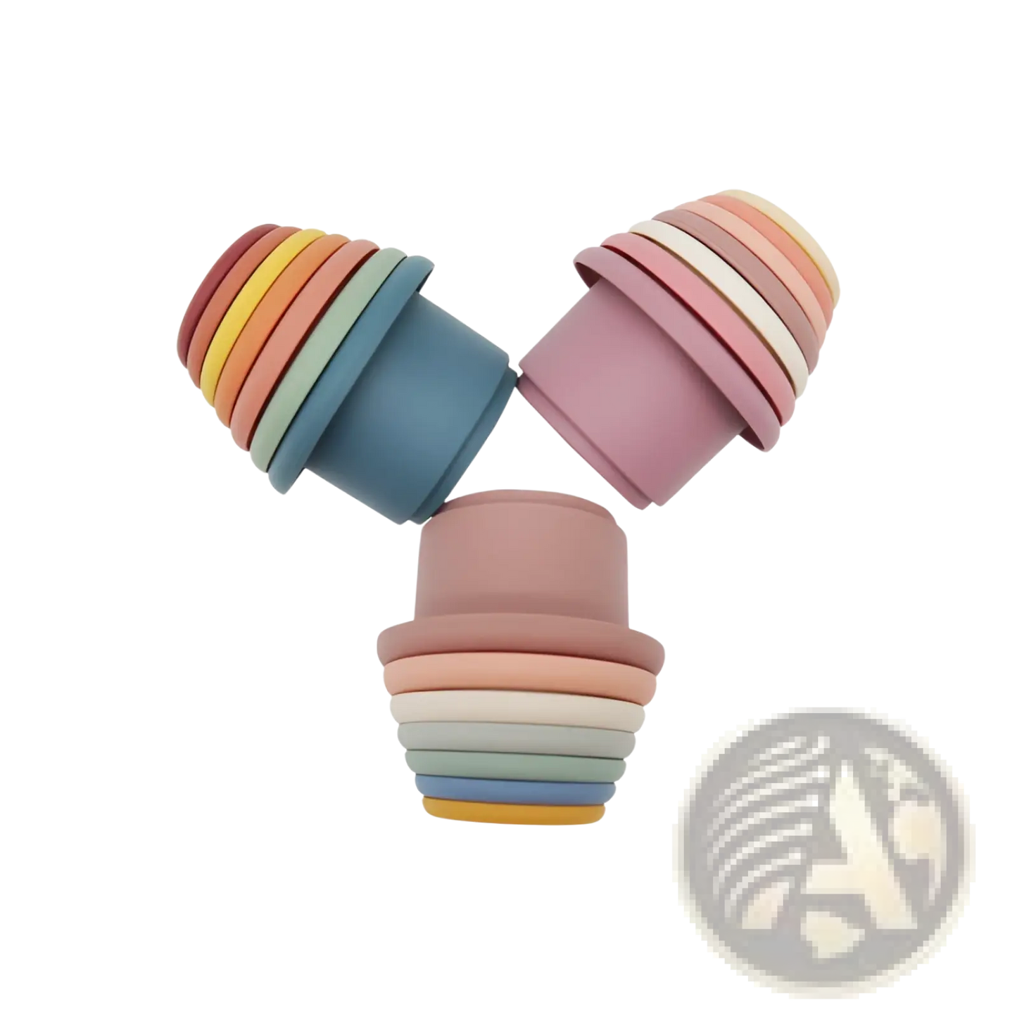 Silicone Stacking Cups Educational Nesting Baby Toy