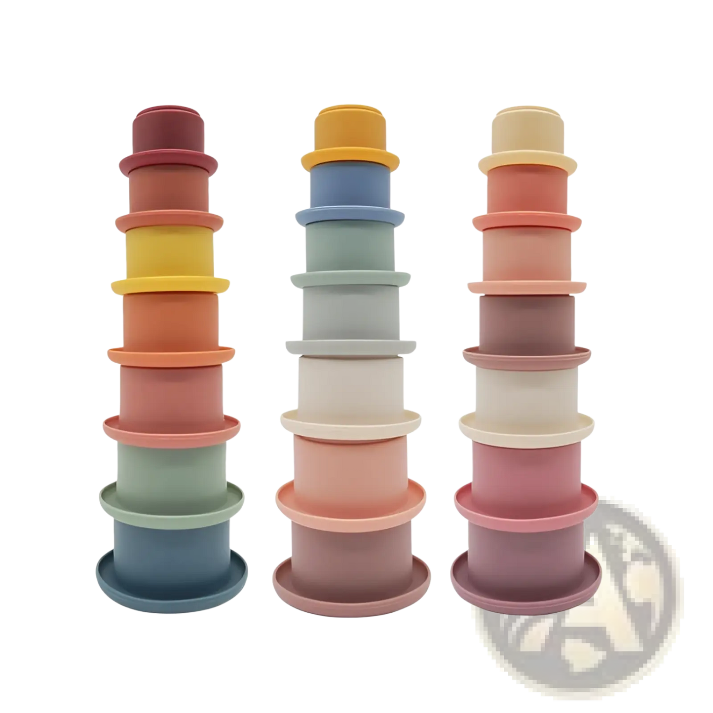 Silicone Stacking Cups Educational Nesting Baby Toy