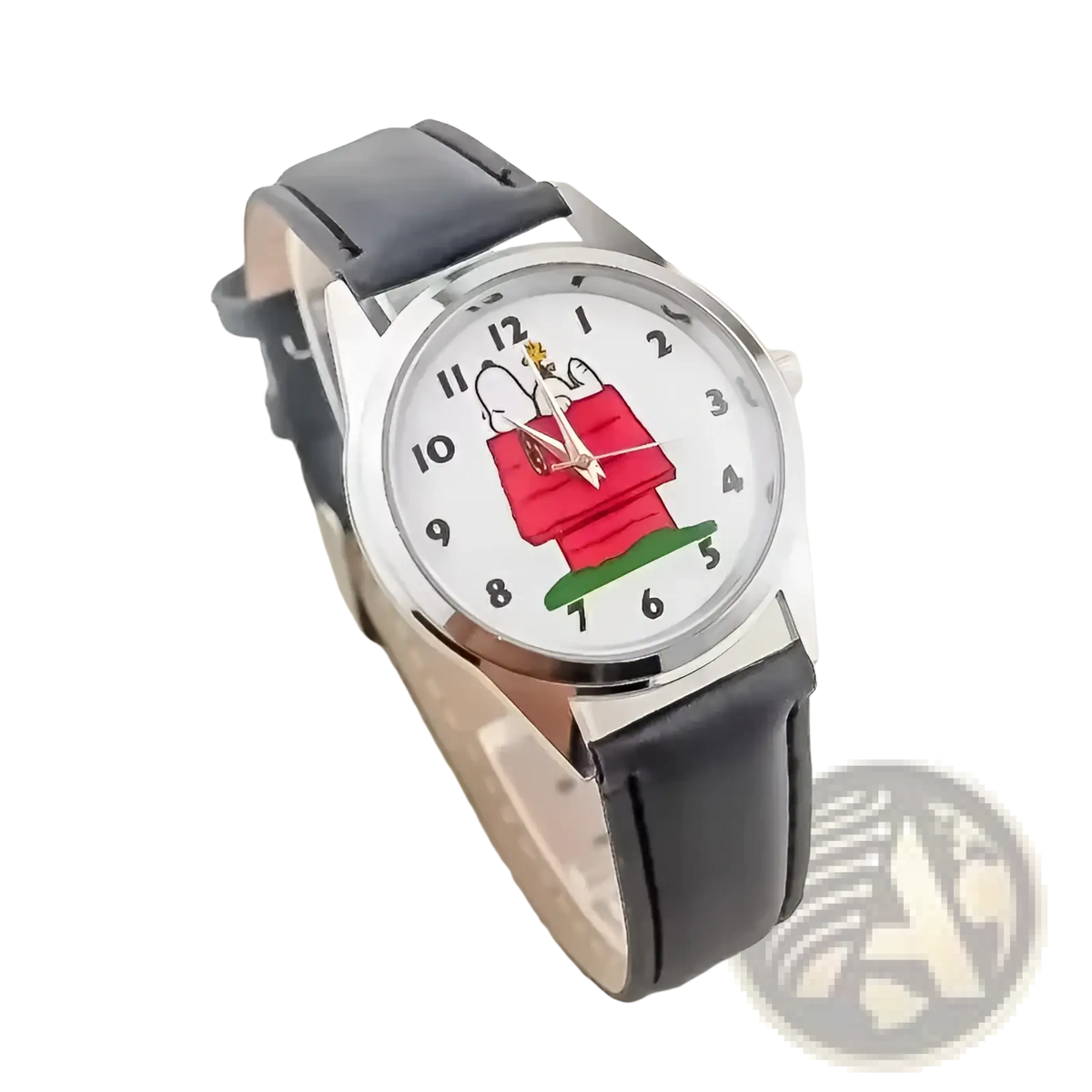 Snoopy Quartz Watch Cartoon Leather Wristwatch