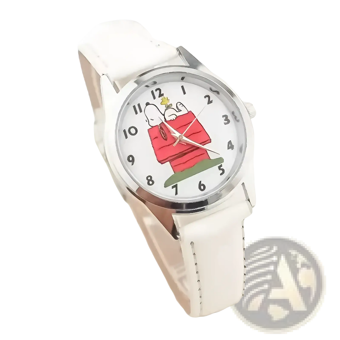 Snoopy Quartz Watch Cartoon Leather Wristwatch