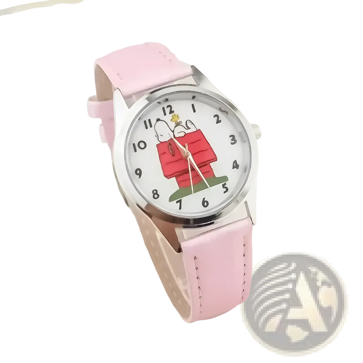 Snoopy Quartz Watch Cartoon Leather Wristwatch