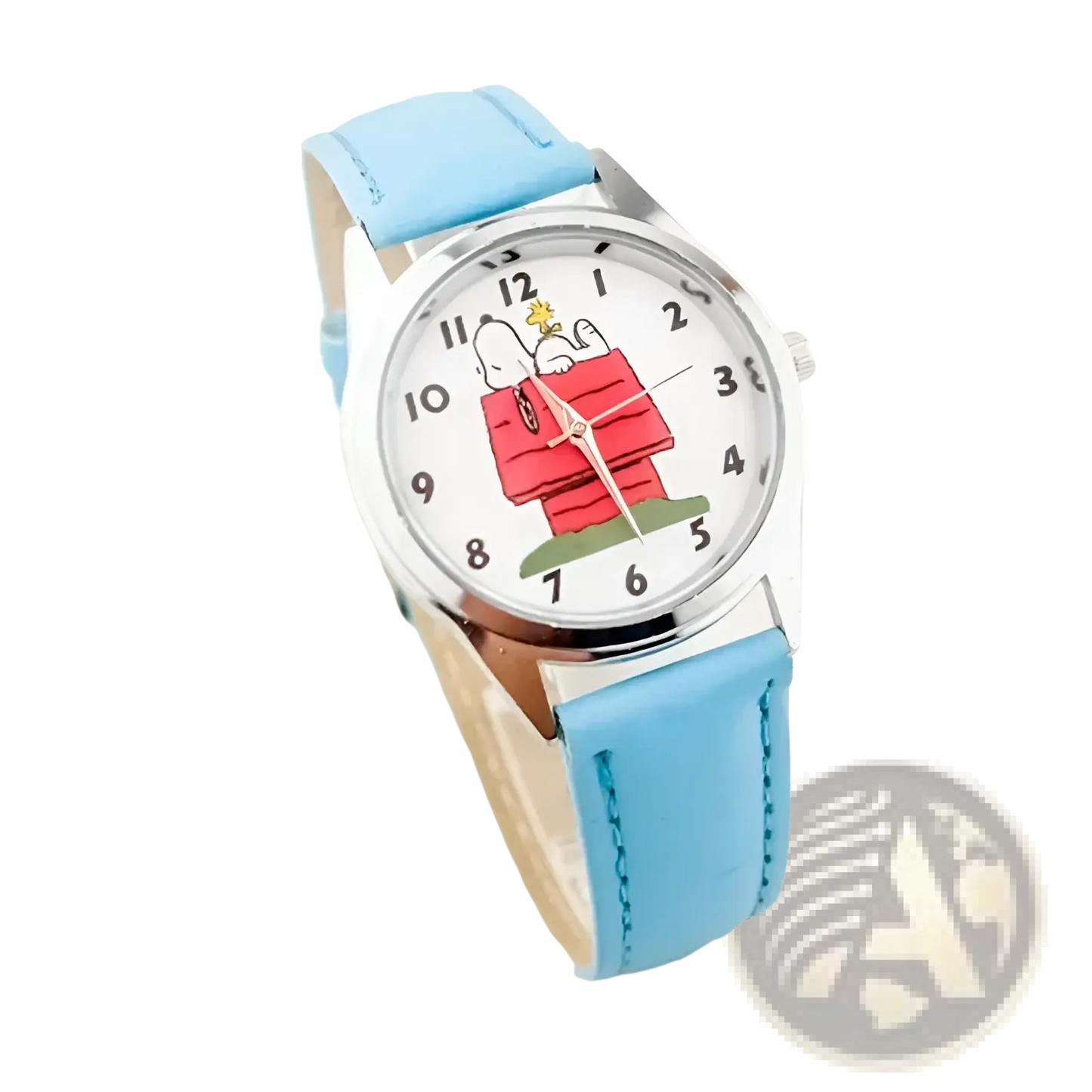 Snoopy Quartz Watch Cartoon Leather Wristwatch