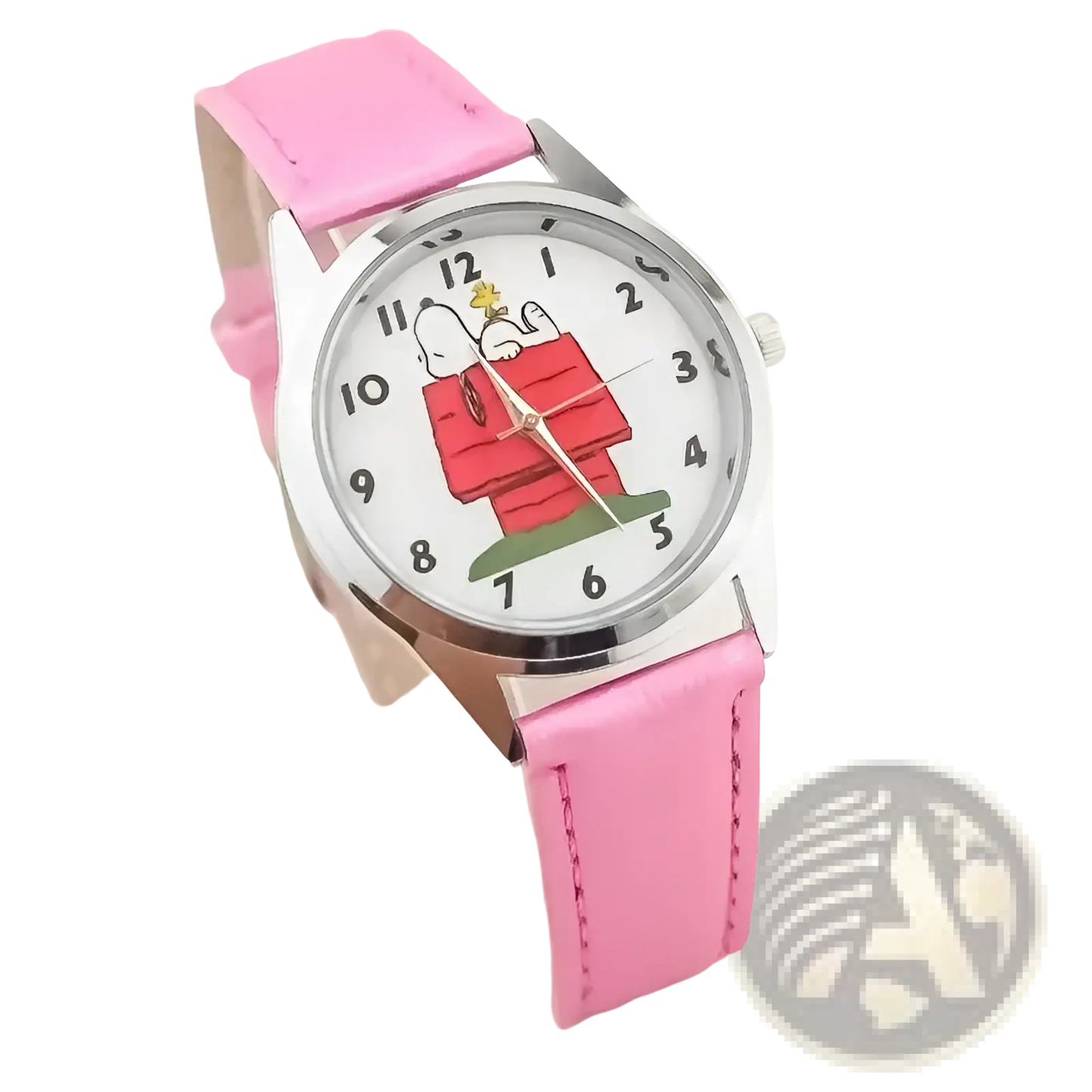 Snoopy Quartz Watch Cartoon Leather Wristwatch