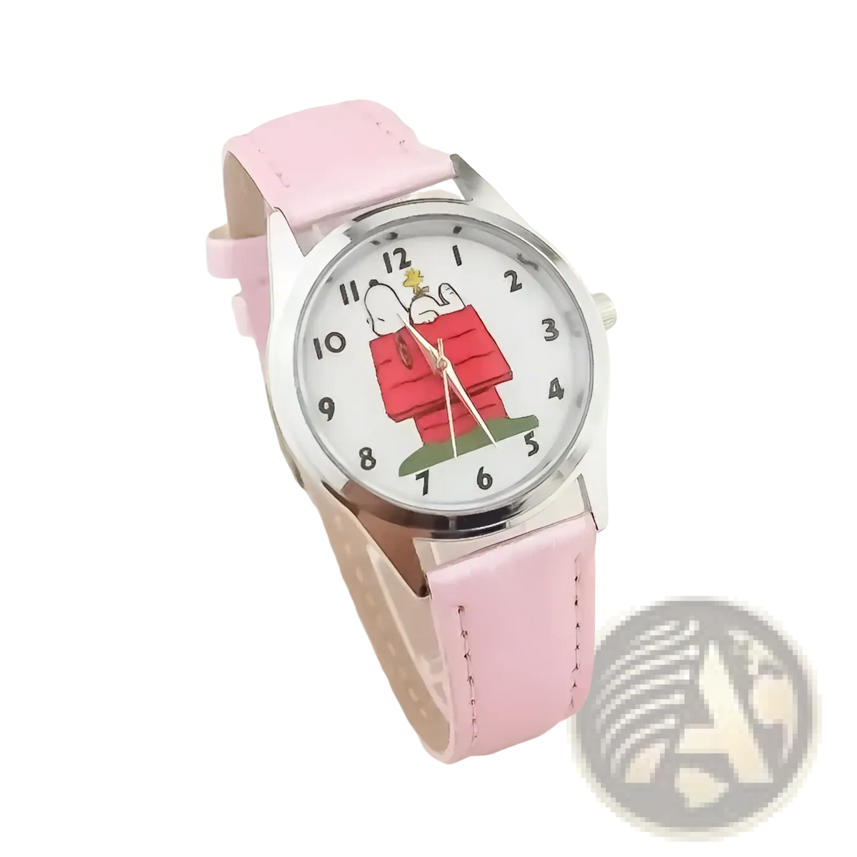 Snoopy Quartz Watch Cartoon Leather Wristwatch