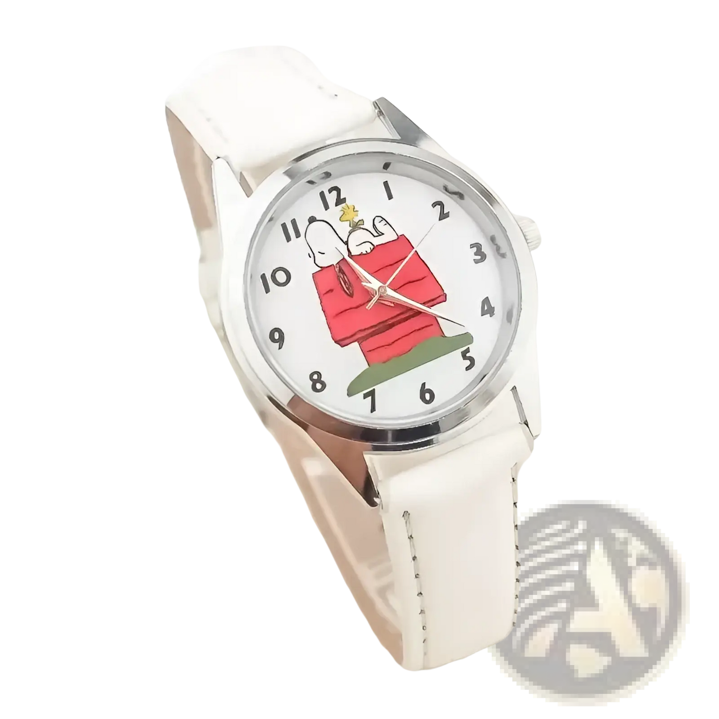 Snoopy Quartz Watch Cartoon Leather Wristwatch