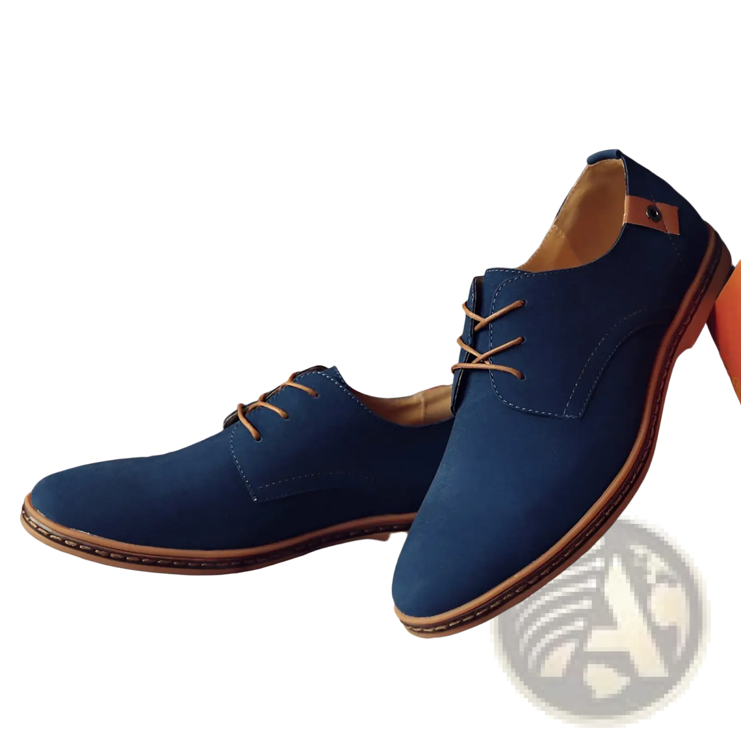 Suede Oxford Shoes Men's Lace Up Leather Flats