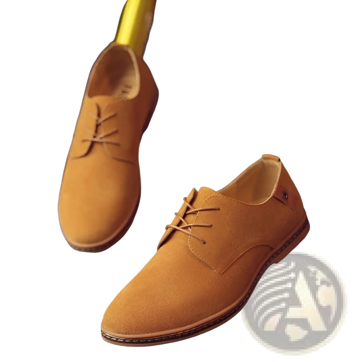 Suede Oxford Shoes Men's Lace Up Leather Flats