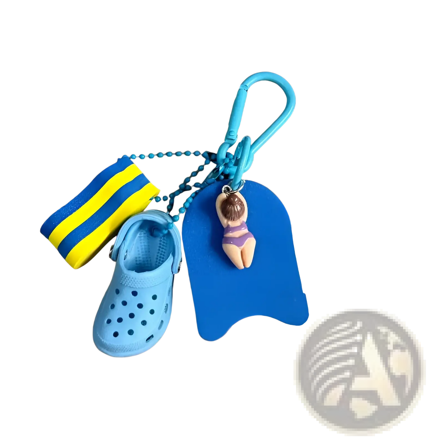 Summer Beach Clog Keychain Bag Charm