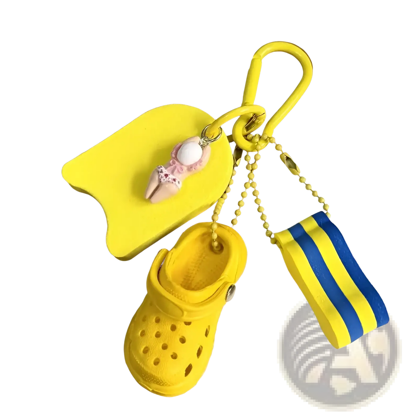 Summer Beach Clog Keychain Bag Charm