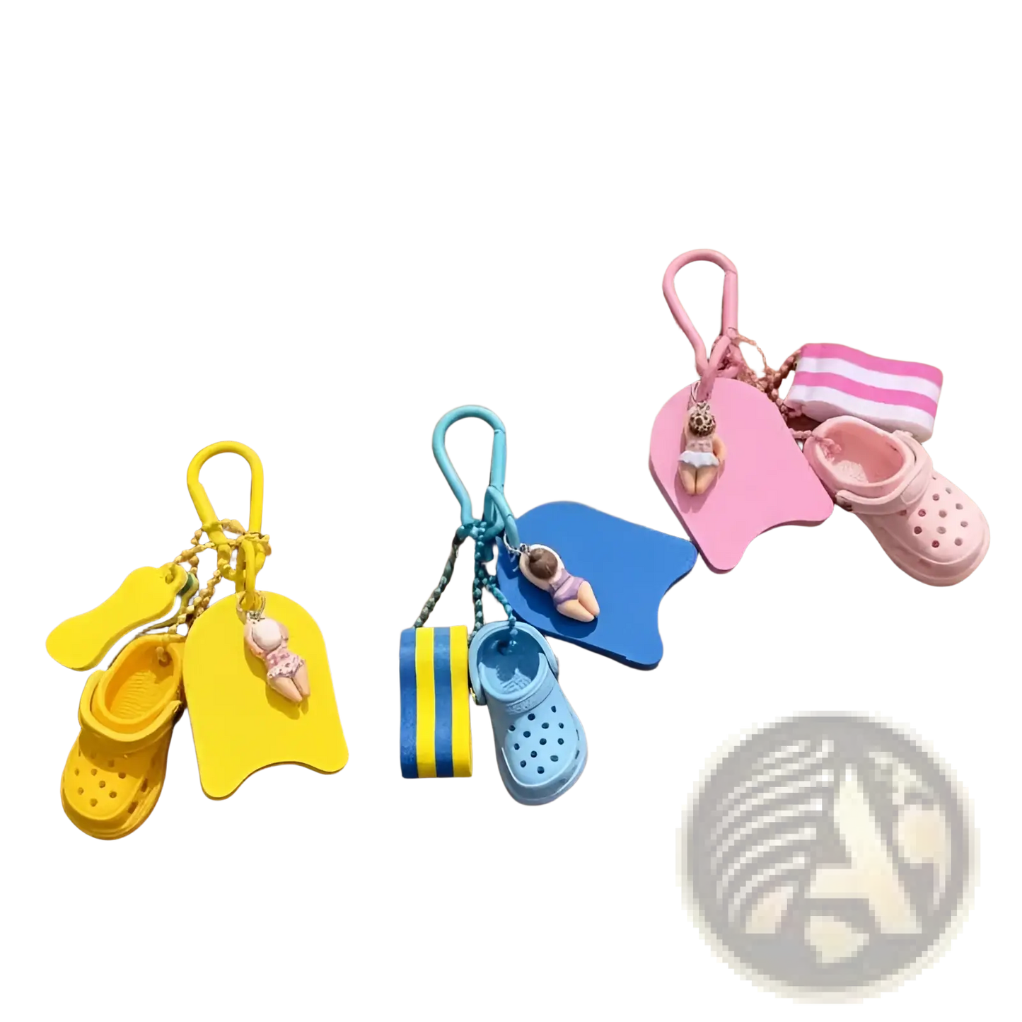 Summer Beach Clog Keychain Bag Charm