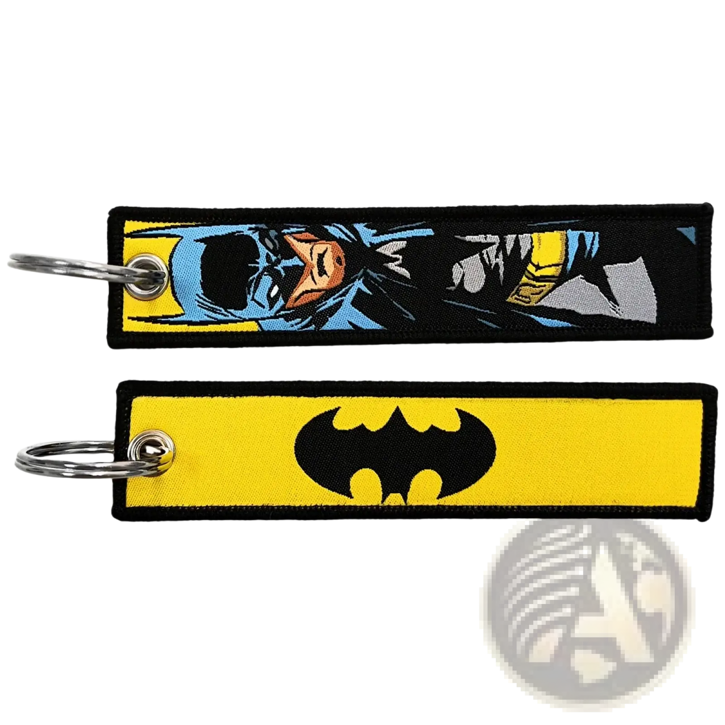 Superhero Embroidered Keychain Set Anime Key Lanyard