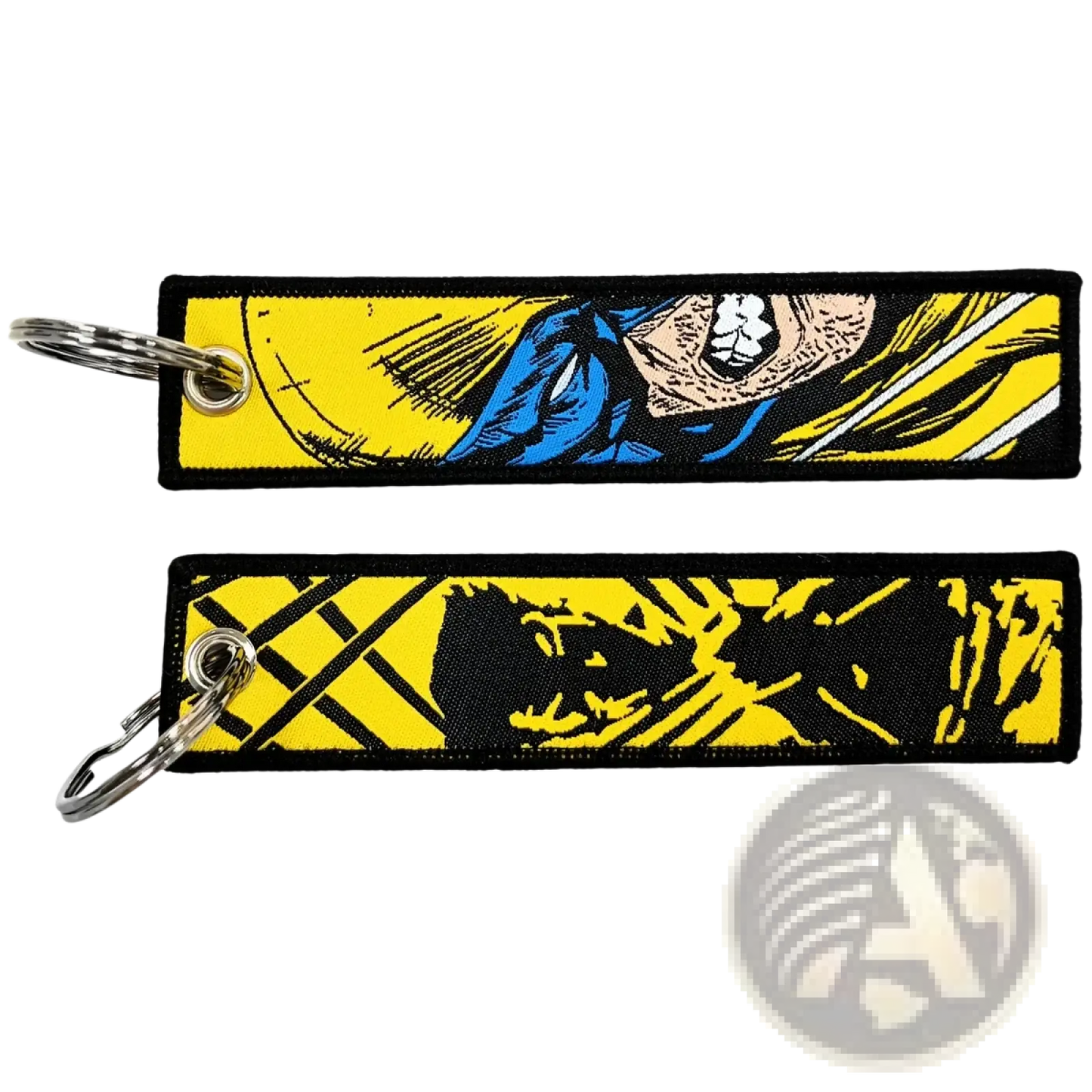 Superhero Embroidered Keychain Set Anime Key Lanyard
