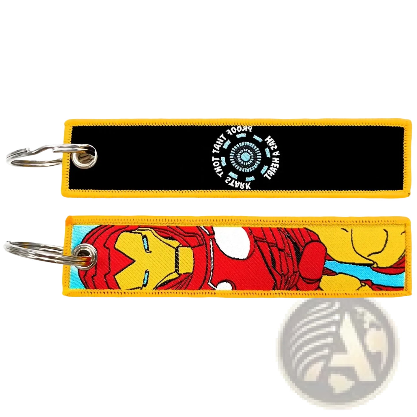Superhero Embroidered Keychain Set Anime Key Lanyard
