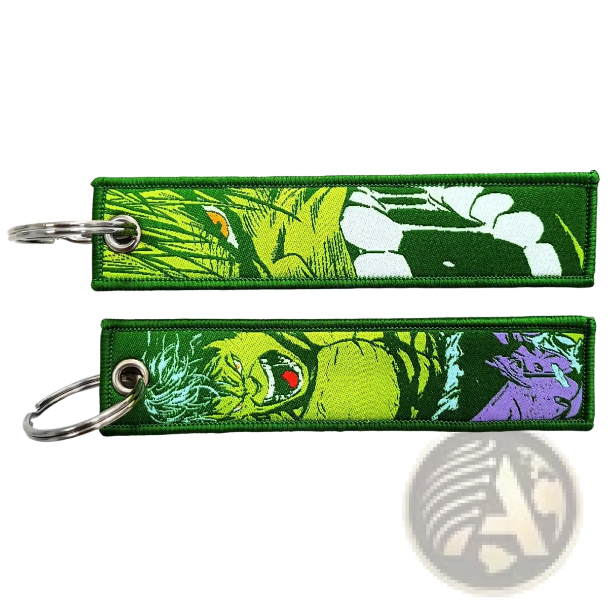Superhero Embroidered Keychain Set Anime Key Lanyard