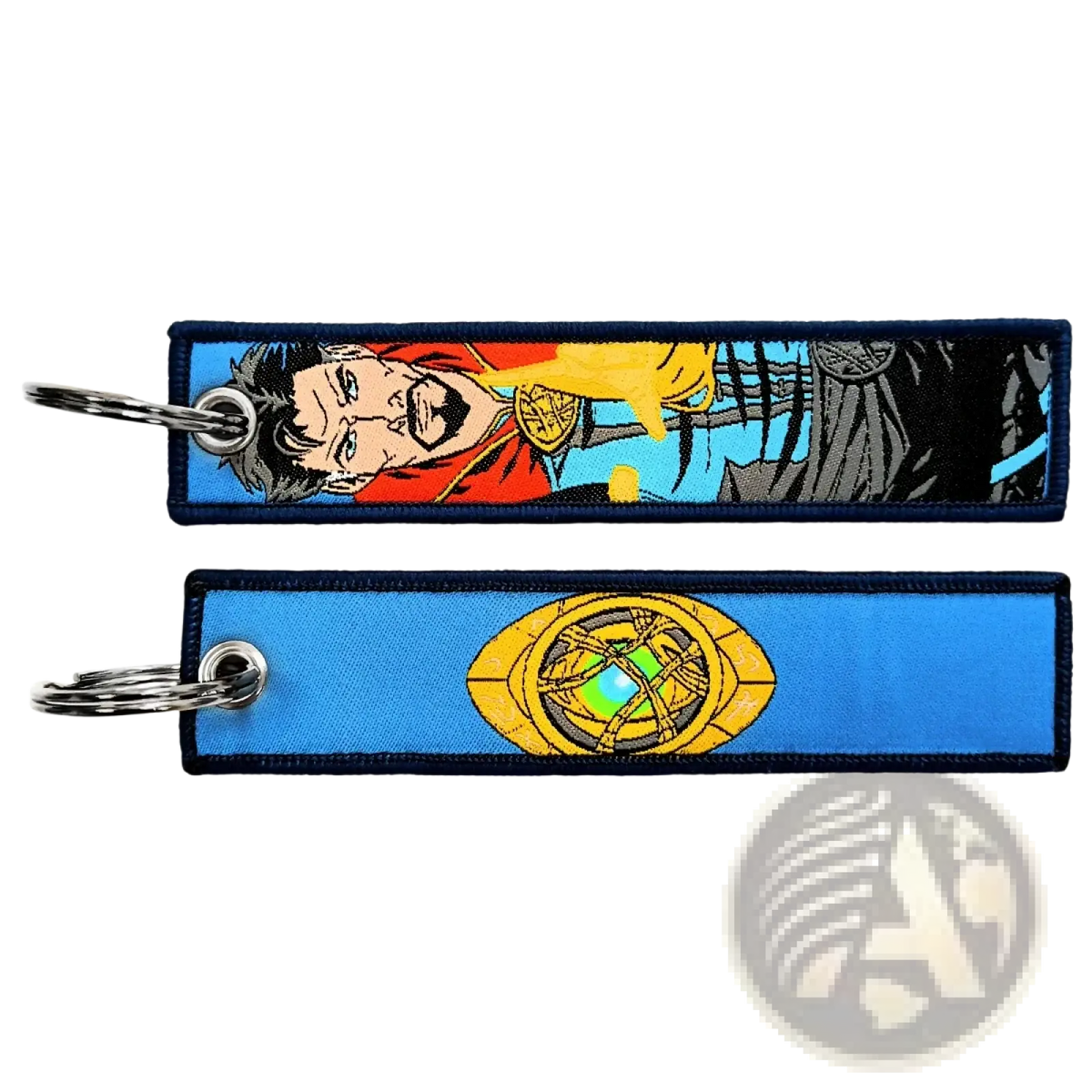 Superhero Embroidered Keychain Set Anime Key Lanyard