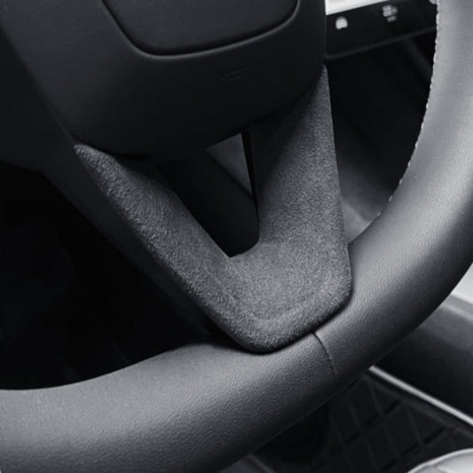 Alcantara Steering Wheel Panel for Model 3 Highland / Y Juniper | 2 Options