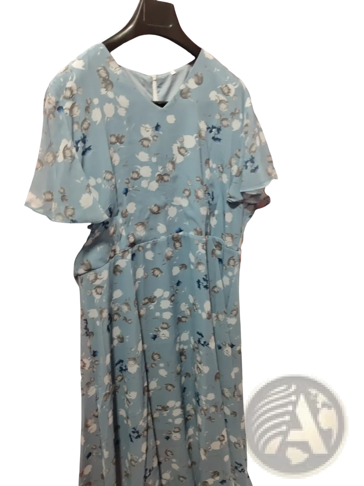 V-neck Floral Ruffle Maxi Summer Dress