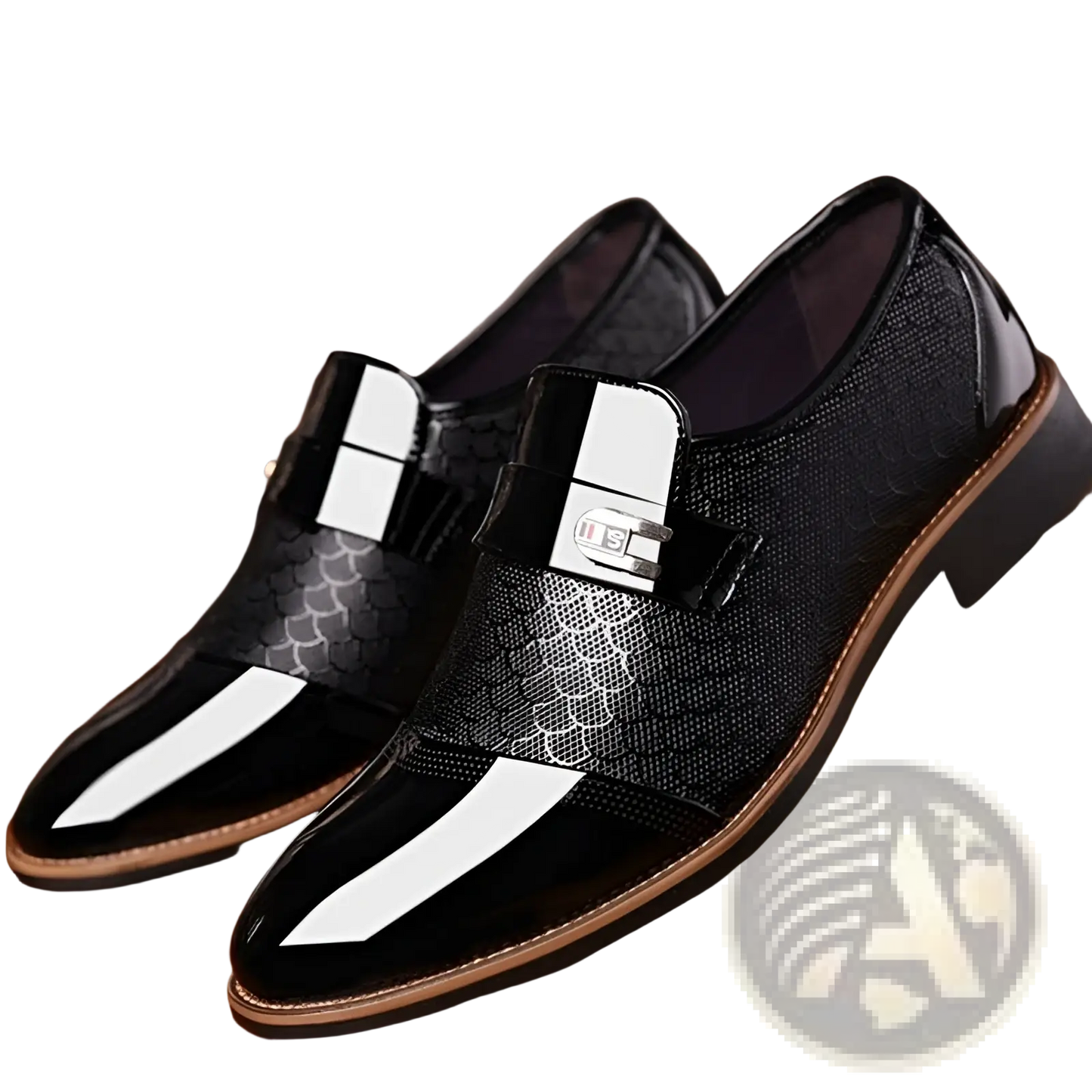 Warm High Top Black Pu Leather Vulcanized Shoes