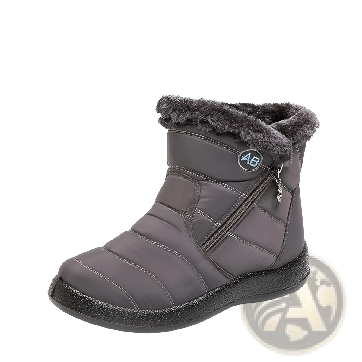 Waterproof Winter Snow Boots Quilted Plush Ankle Shoes