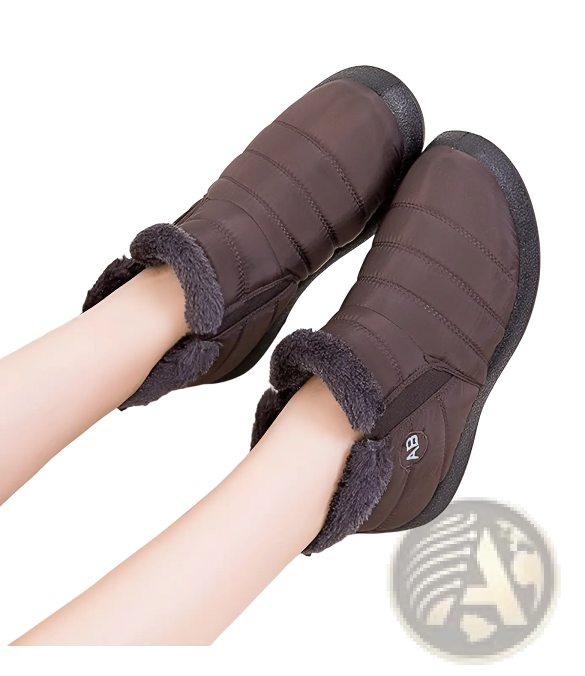 Waterproof Winter Snow Boots Quilted Plush Ankle Shoes