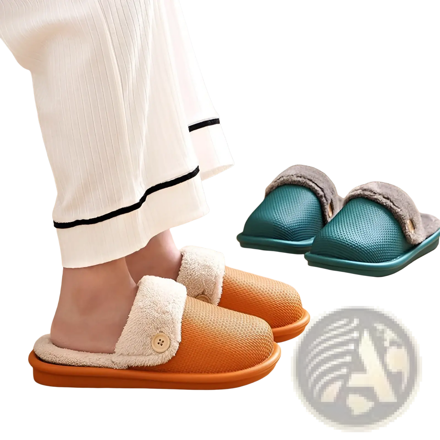 Winter Slippers Washable Plush House Shoes for Women