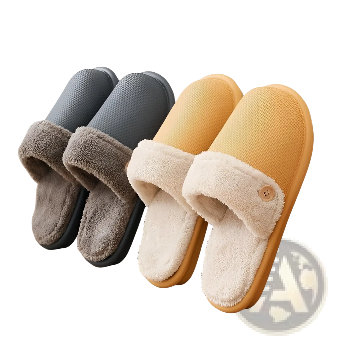 Winter Slippers Washable Plush House Shoes for Women
