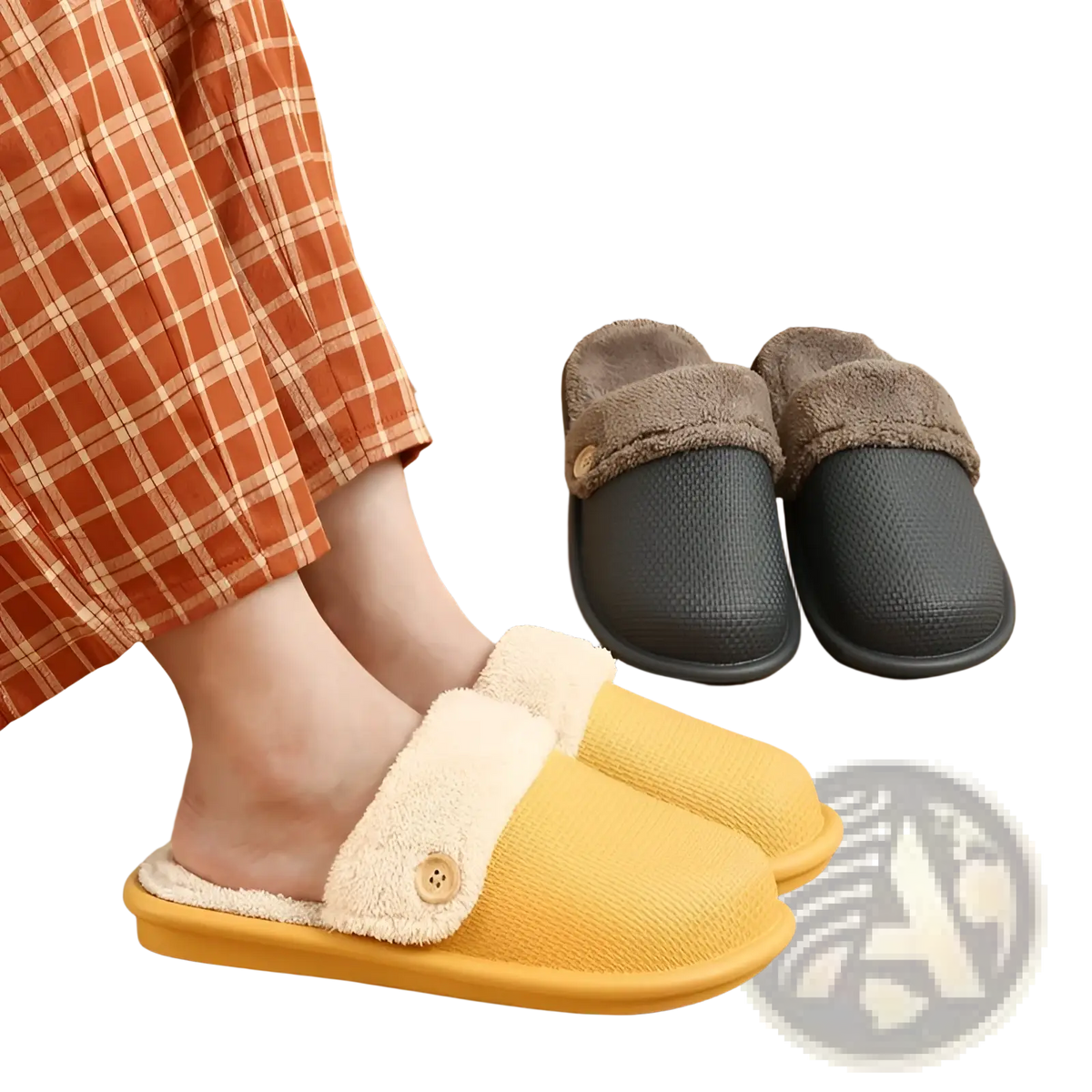 Winter Slippers Washable Plush House Shoes for Women