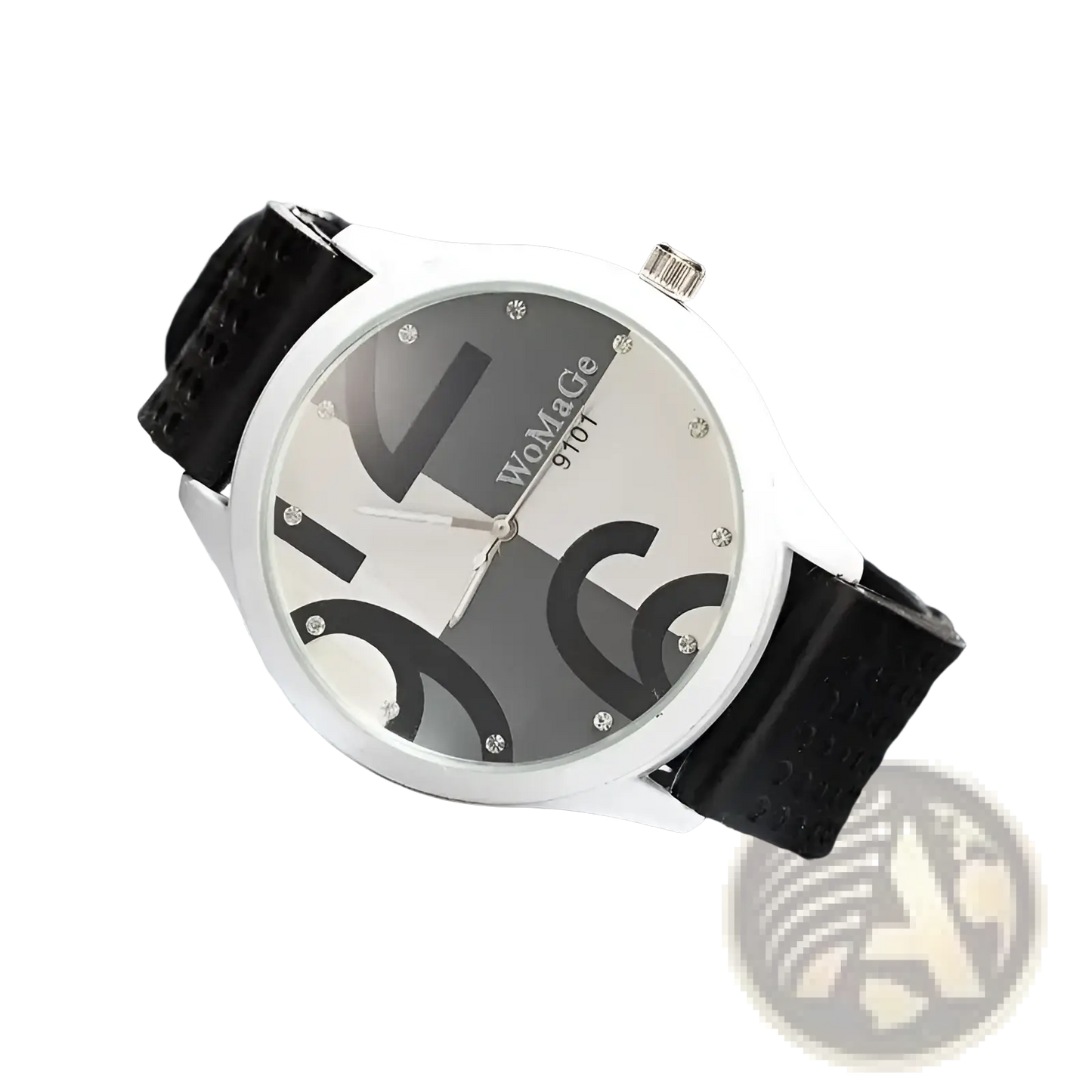 Womage Green Silicone Quartz Fashion Watch