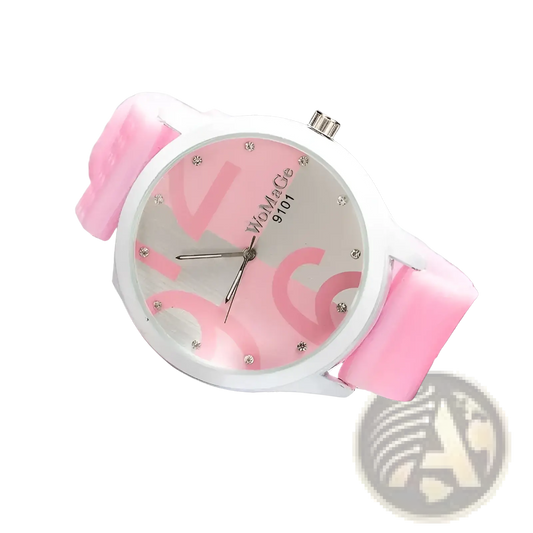Womage Silicone Quartz Women Sports Watch