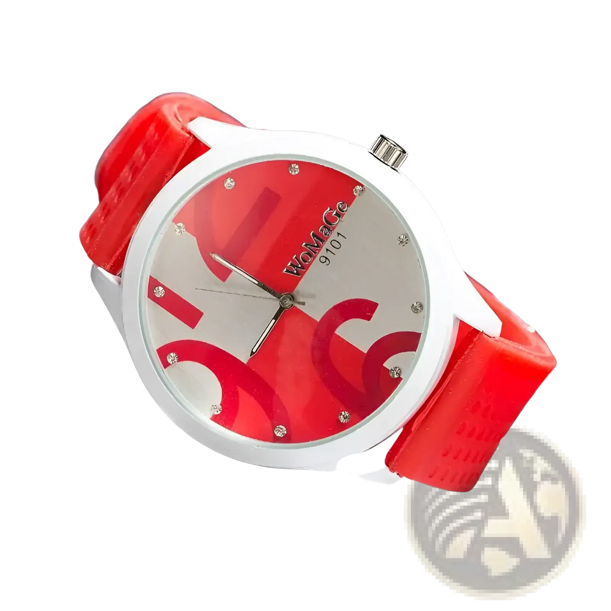 Womage Silicone Quartz Women Sports Watch