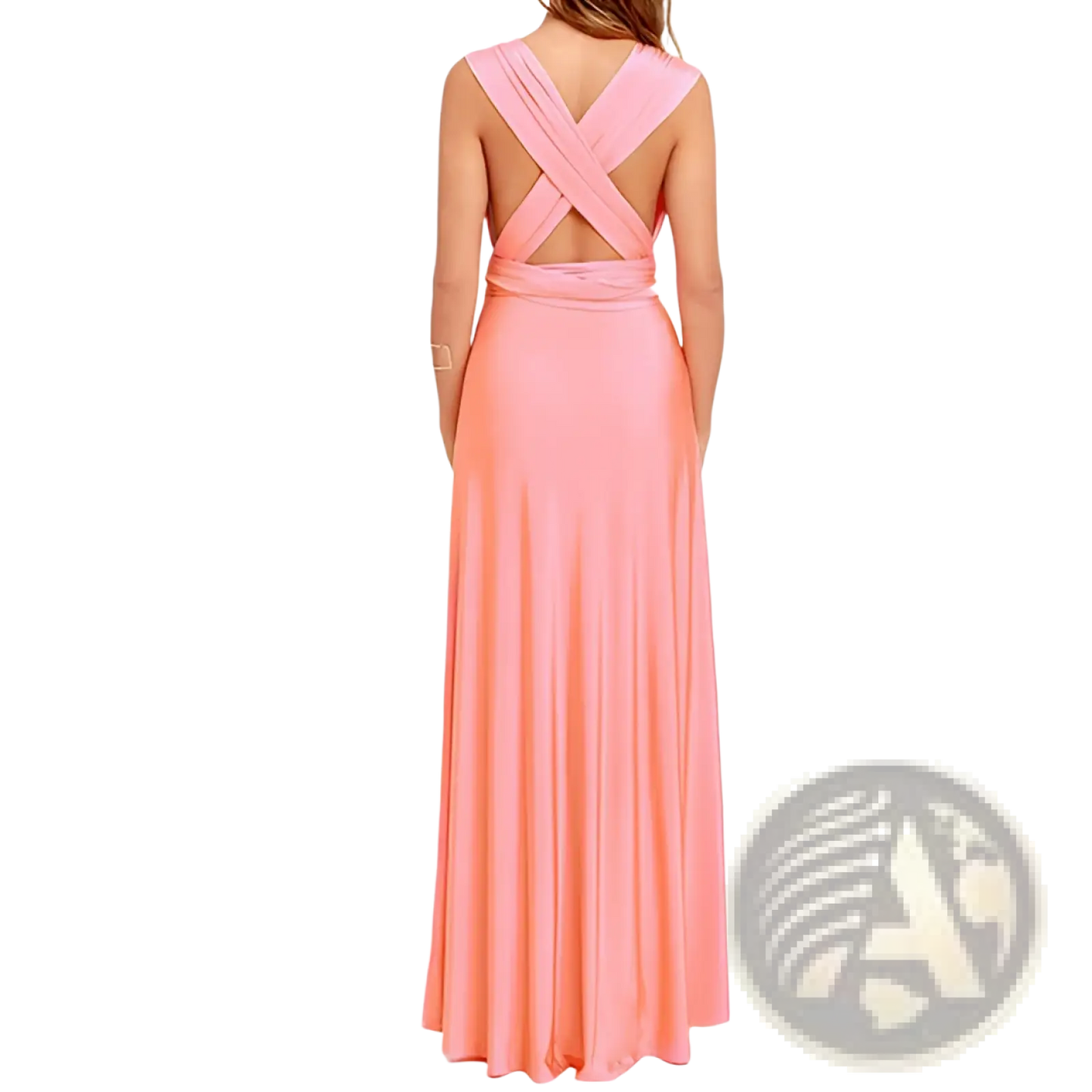 Women's Boho Multiway Halter Neck Flowing Maxi Dress