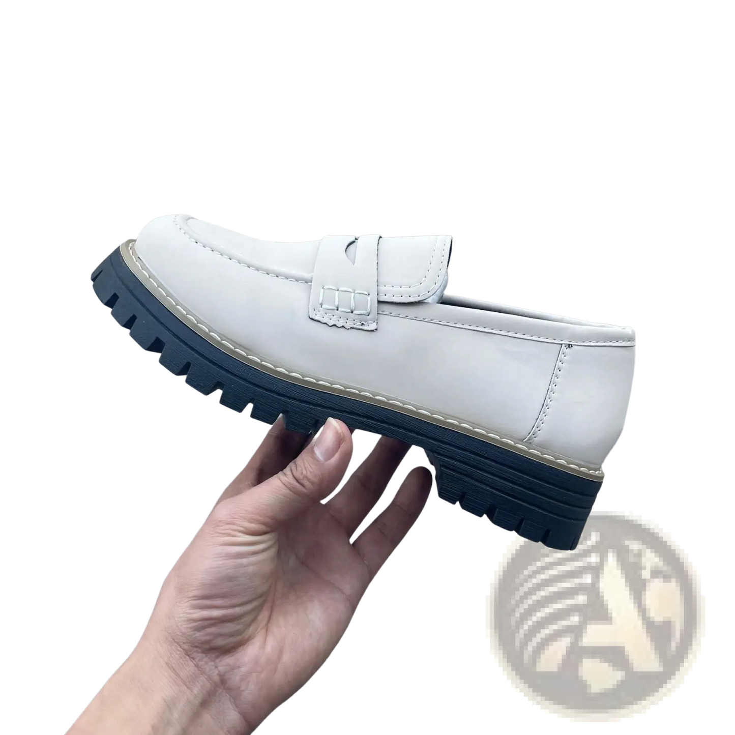 Women's Platform Suede Loafers Casual Leather Shoes