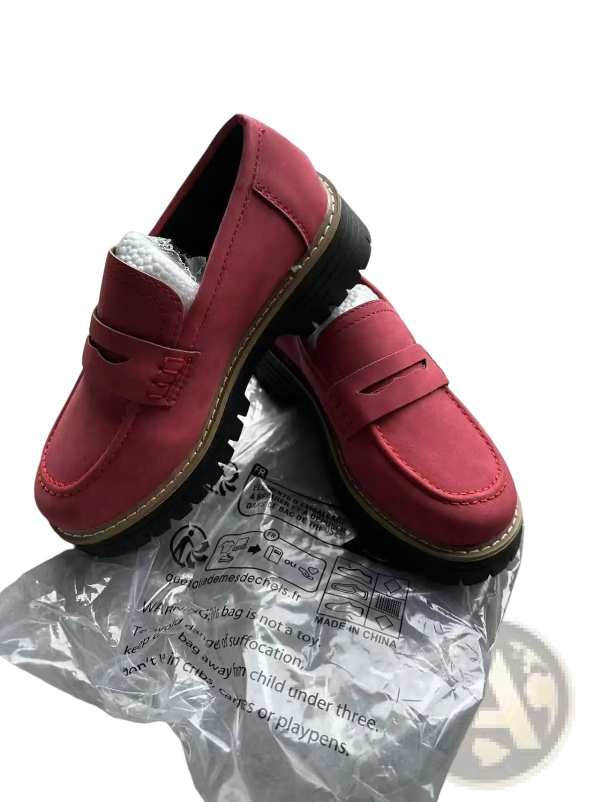 Women's Platform Suede Loafers Casual Leather Shoes