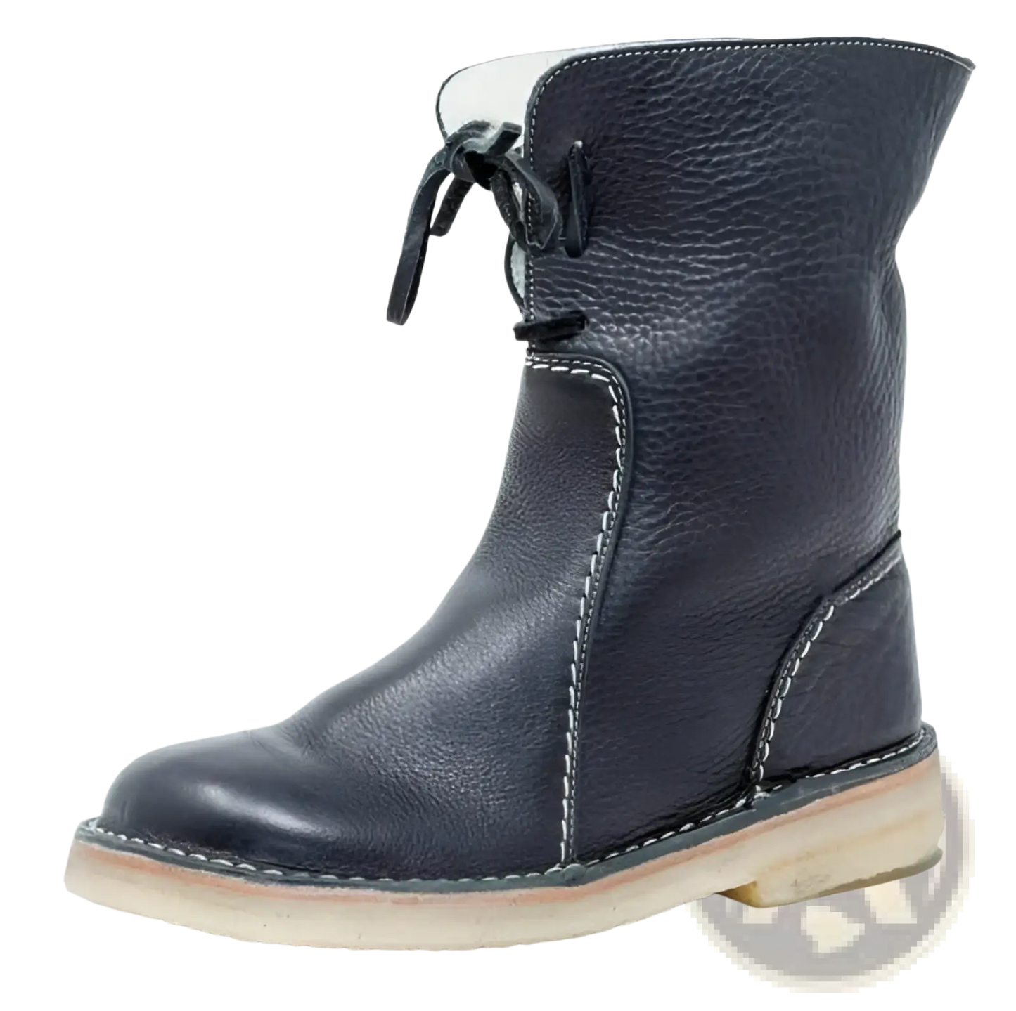 Women's Shearling Lined Leather Martin Boots