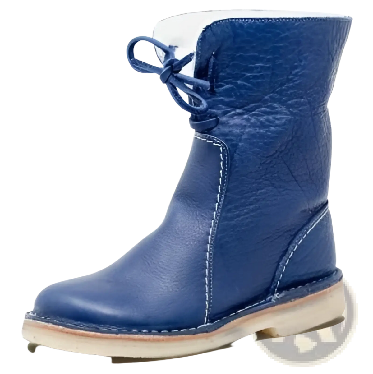 Women's Shearling Lined Leather Martin Boots
