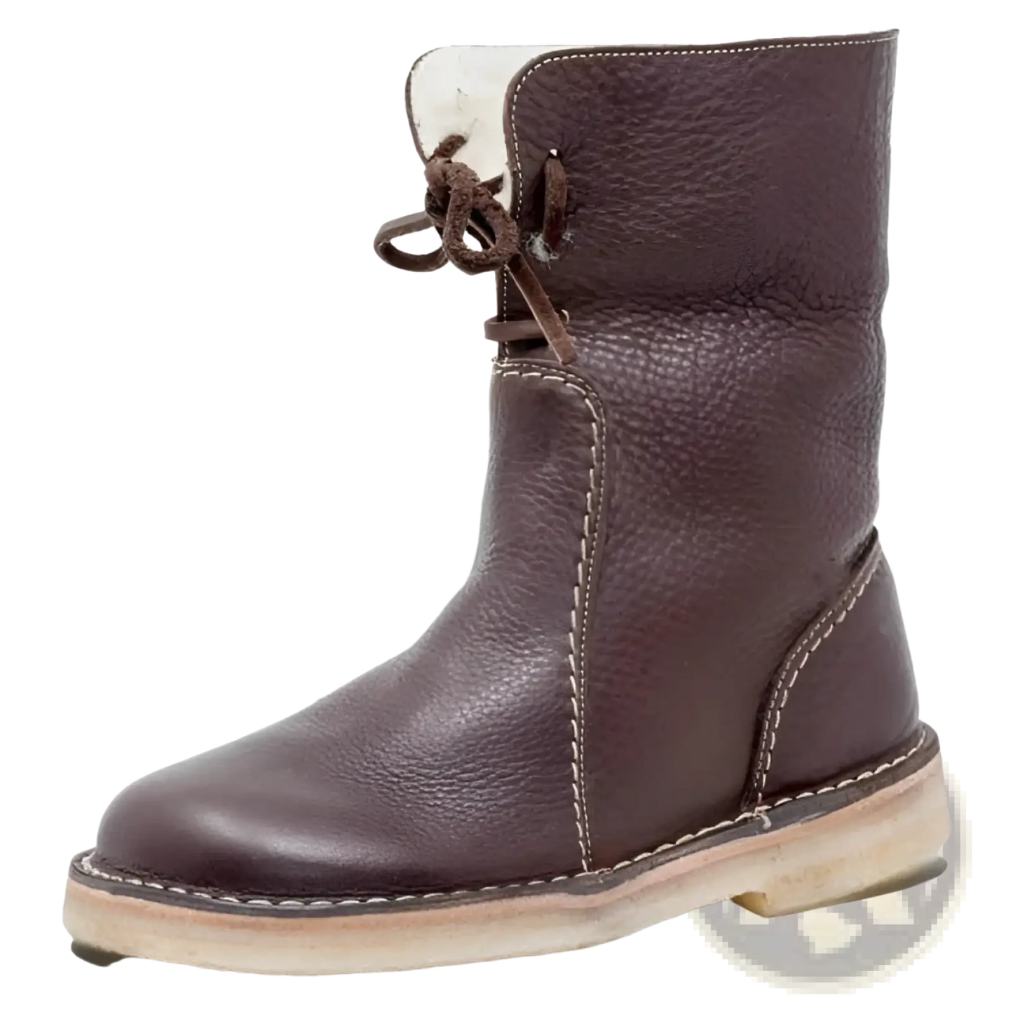 Women's Shearling Lined Leather Martin Boots