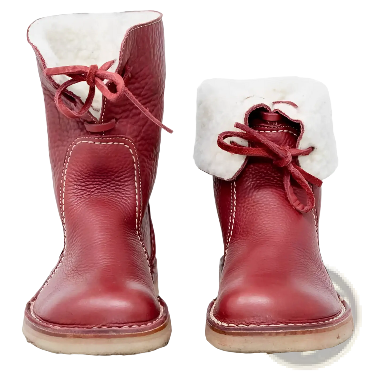 Women's Shearling Lined Leather Martin Boots