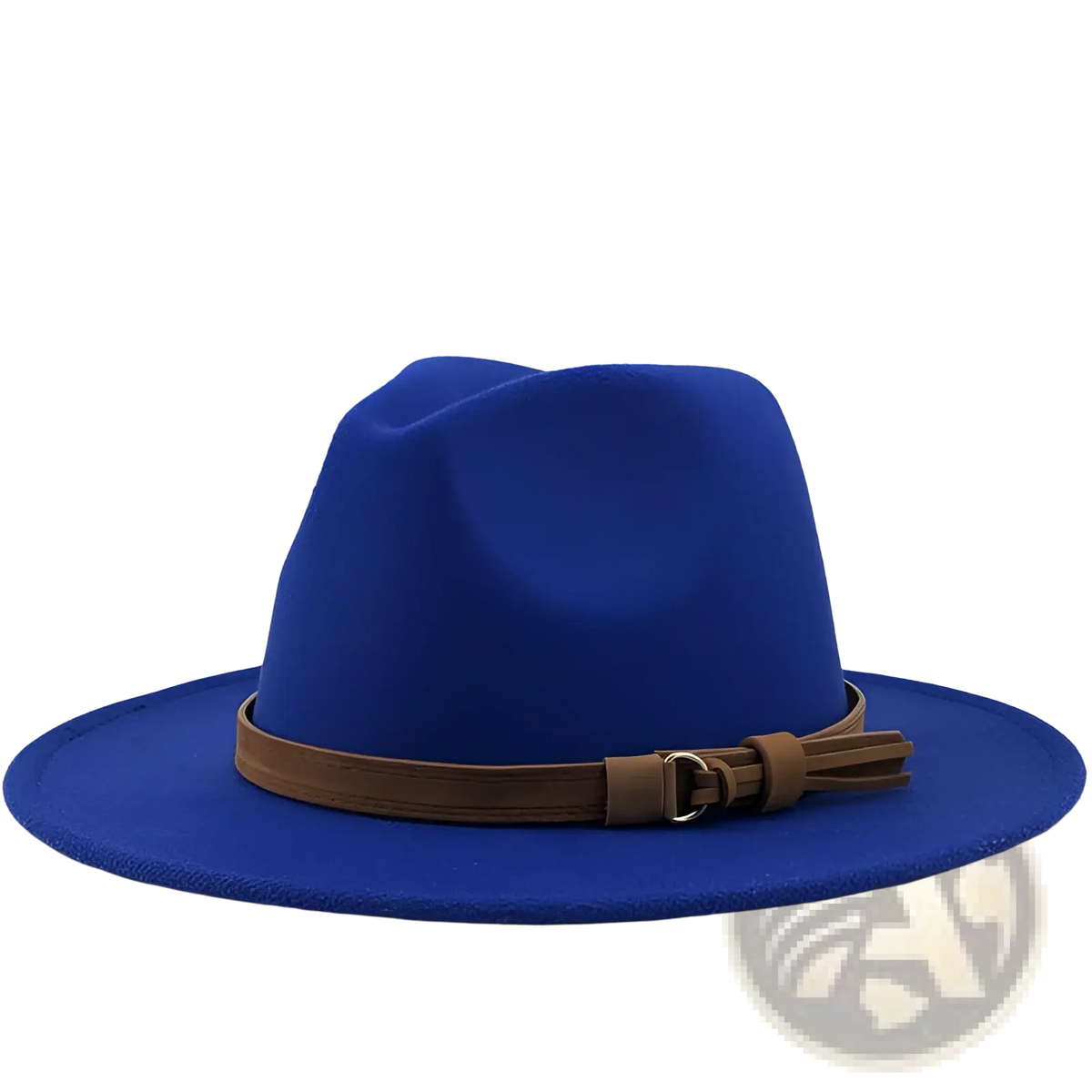 Wool Fedora Hat with Leather Belt