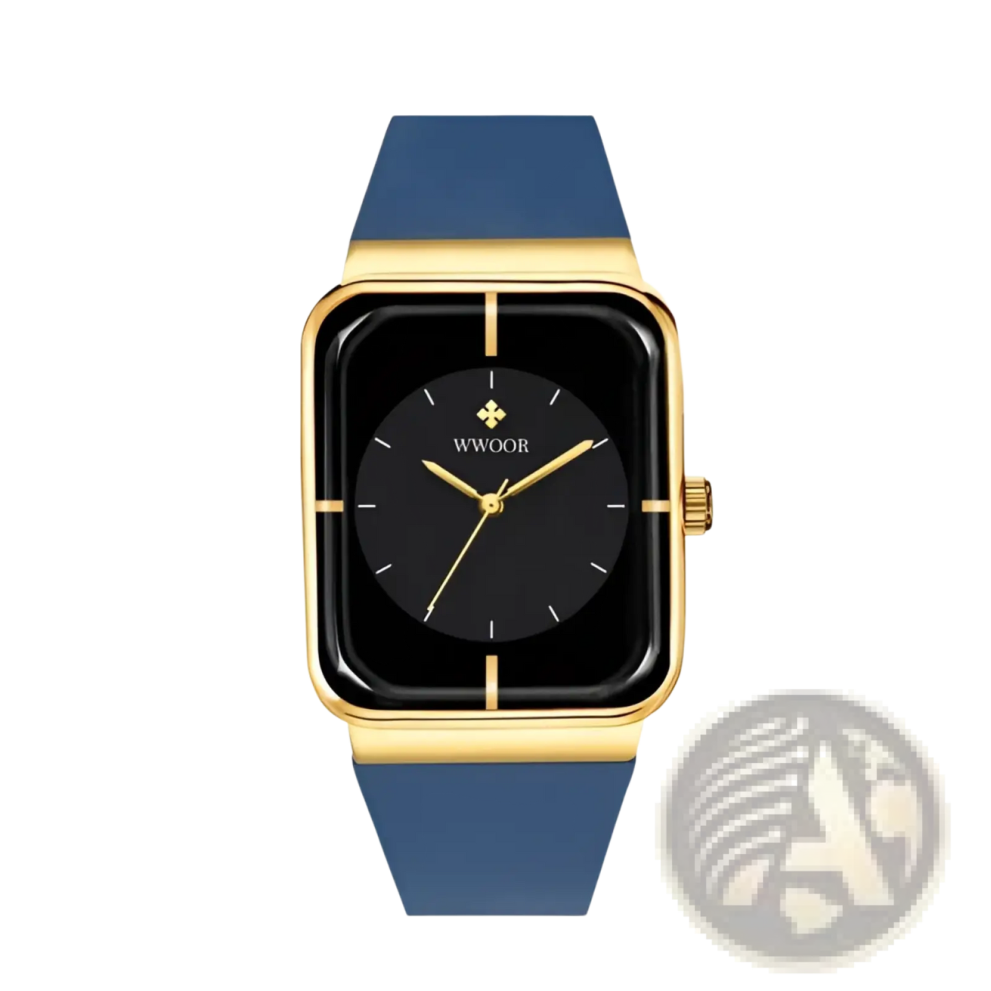 Wwoor Gold Rectangle Quartz Watch