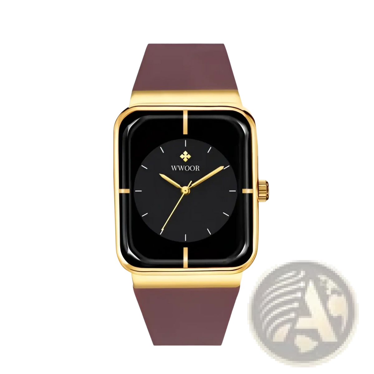 Wwoor Gold Rectangle Quartz Watch