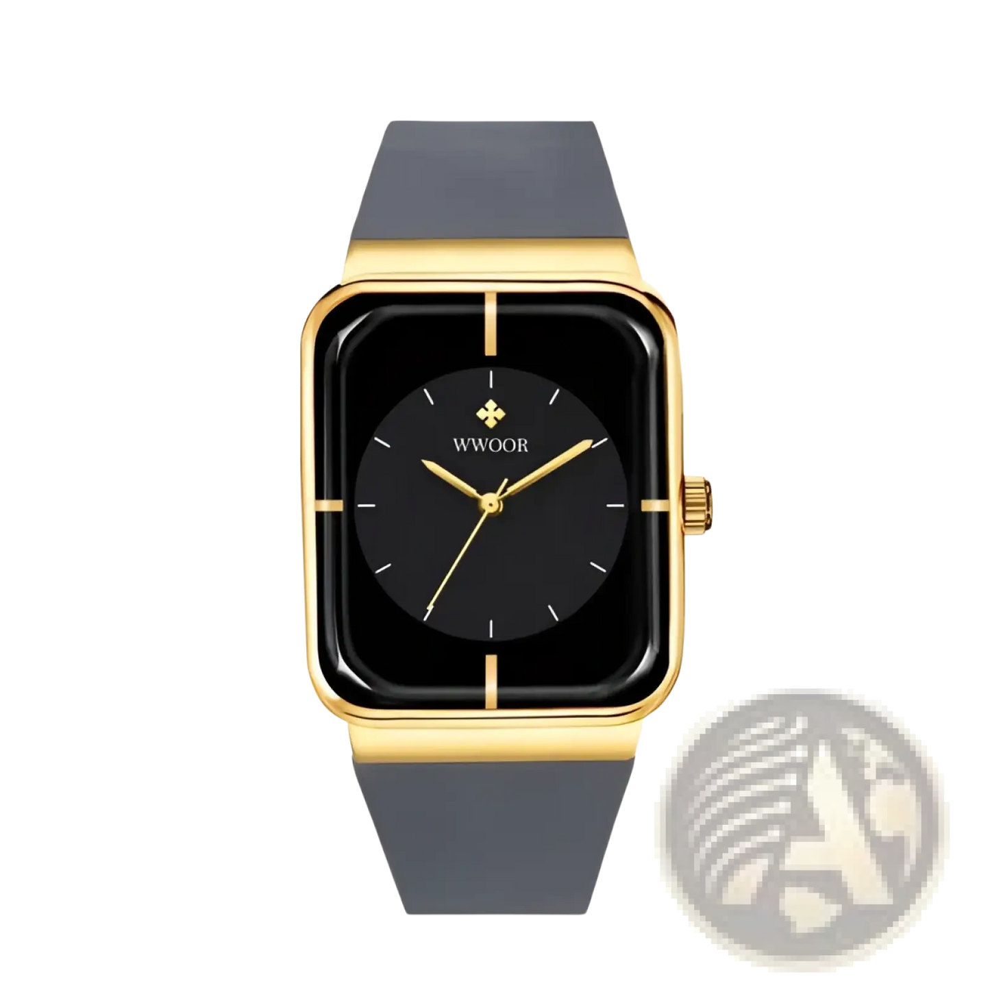 Wwoor Gold Rectangle Quartz Watch