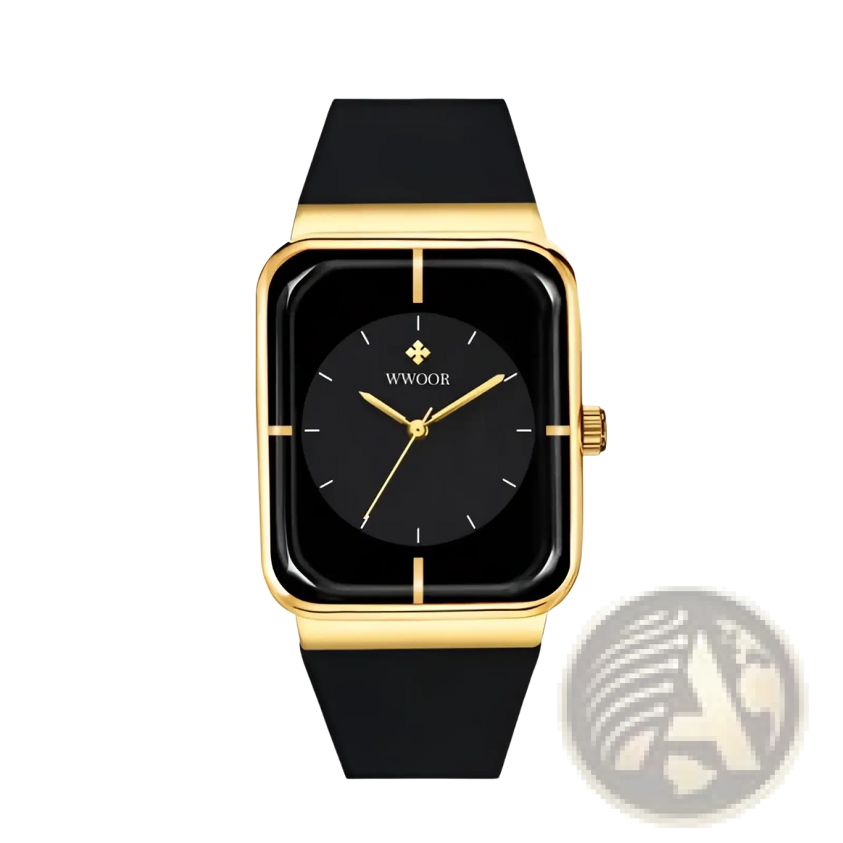 Wwoor Gold Rectangle Quartz Watch