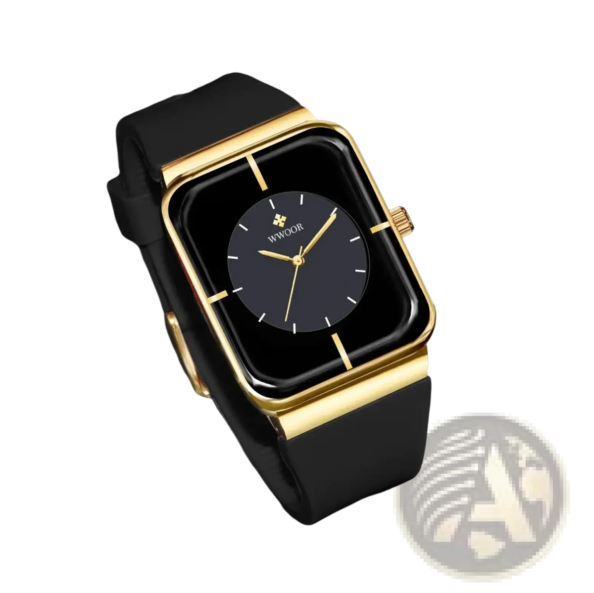 Wwoor Gold Rectangle Quartz Watch